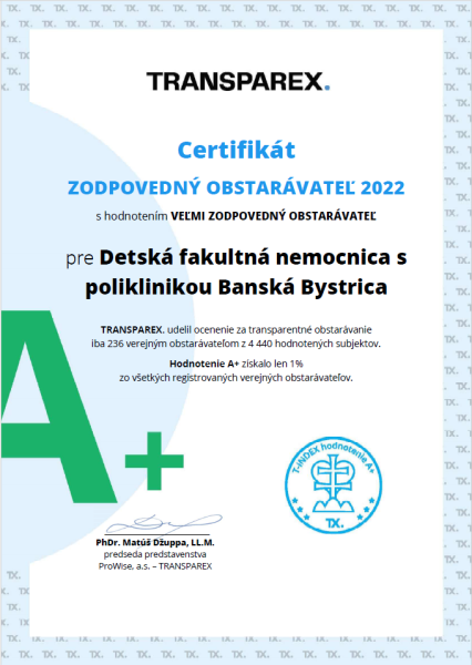 certifikat verejny obstaravatel 2022